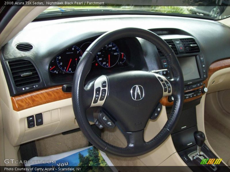 Nighthawk Black Pearl / Parchment 2008 Acura TSX Sedan