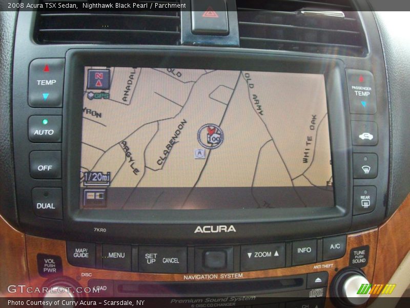 Nighthawk Black Pearl / Parchment 2008 Acura TSX Sedan