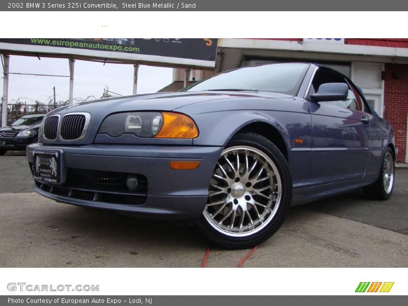 Steel Blue Metallic / Sand 2002 BMW 3 Series 325i Convertible