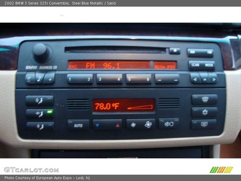 Steel Blue Metallic / Sand 2002 BMW 3 Series 325i Convertible