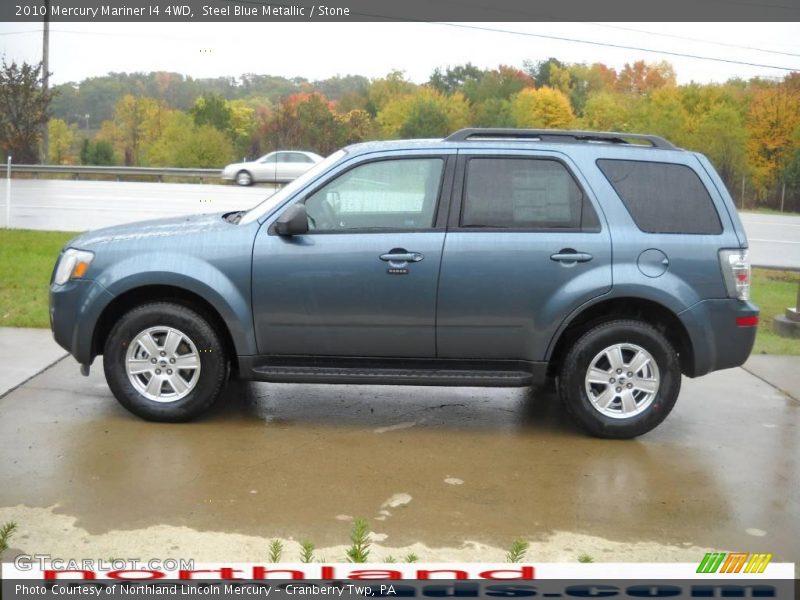 Steel Blue Metallic / Stone 2010 Mercury Mariner I4 4WD