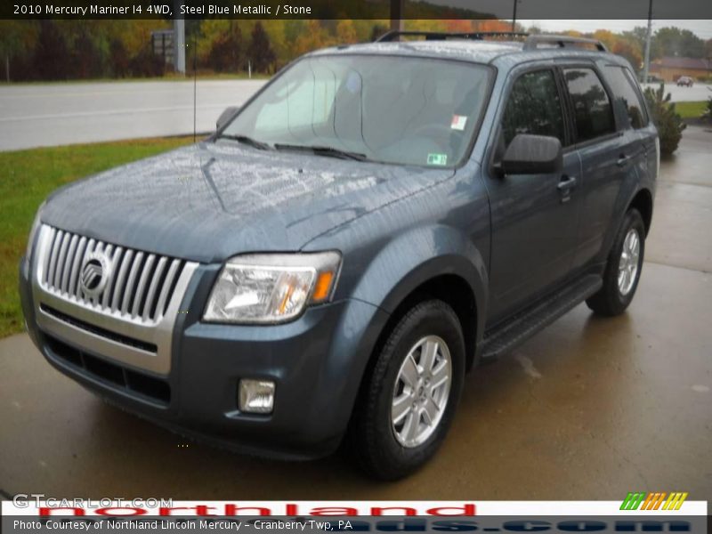 Steel Blue Metallic / Stone 2010 Mercury Mariner I4 4WD