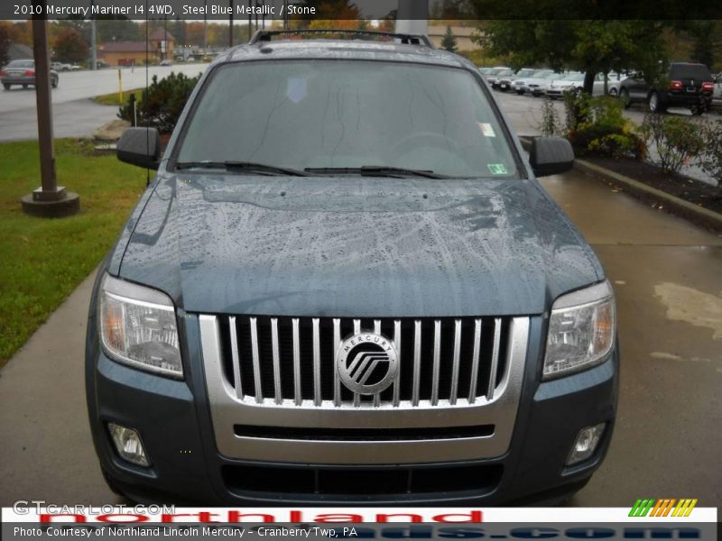 Steel Blue Metallic / Stone 2010 Mercury Mariner I4 4WD
