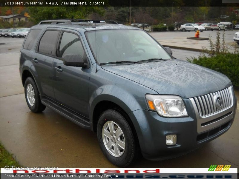 Steel Blue Metallic / Stone 2010 Mercury Mariner I4 4WD