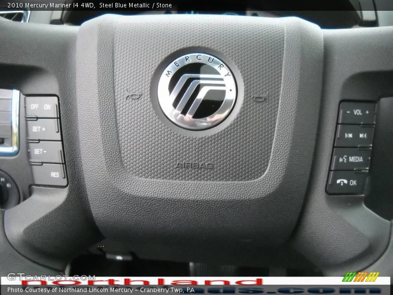 Steel Blue Metallic / Stone 2010 Mercury Mariner I4 4WD