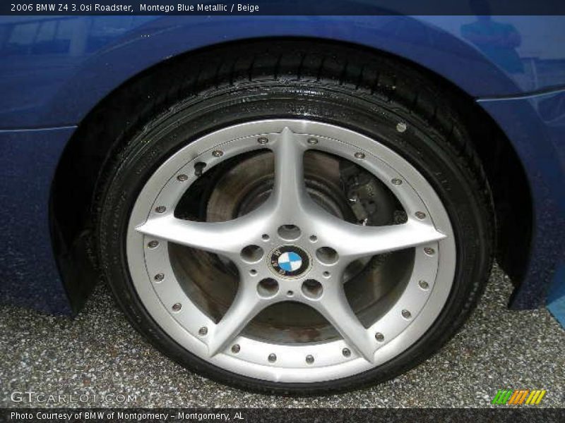 Montego Blue Metallic / Beige 2006 BMW Z4 3.0si Roadster