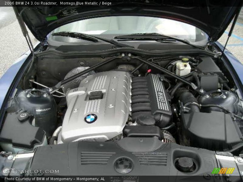 Montego Blue Metallic / Beige 2006 BMW Z4 3.0si Roadster