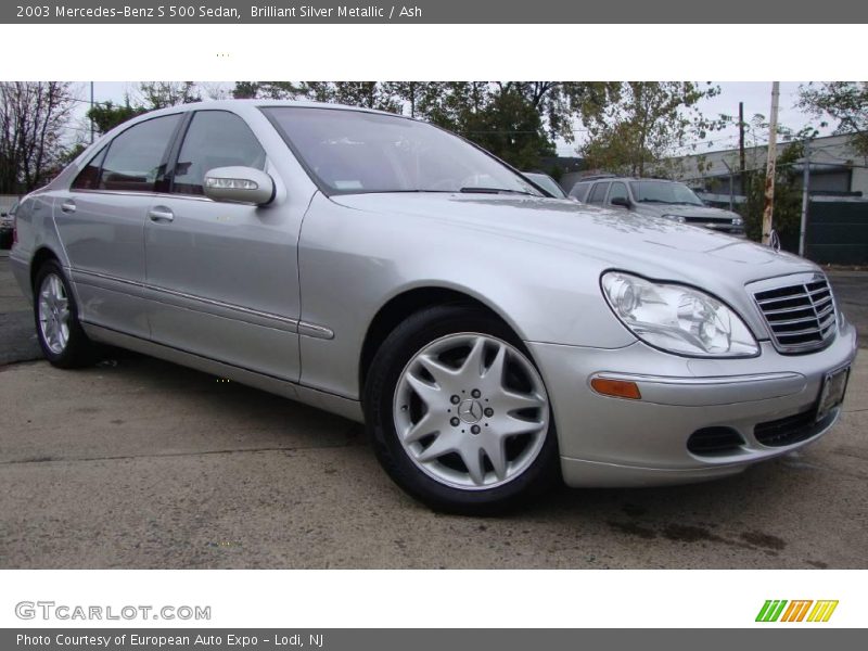 Brilliant Silver Metallic / Ash 2003 Mercedes-Benz S 500 Sedan