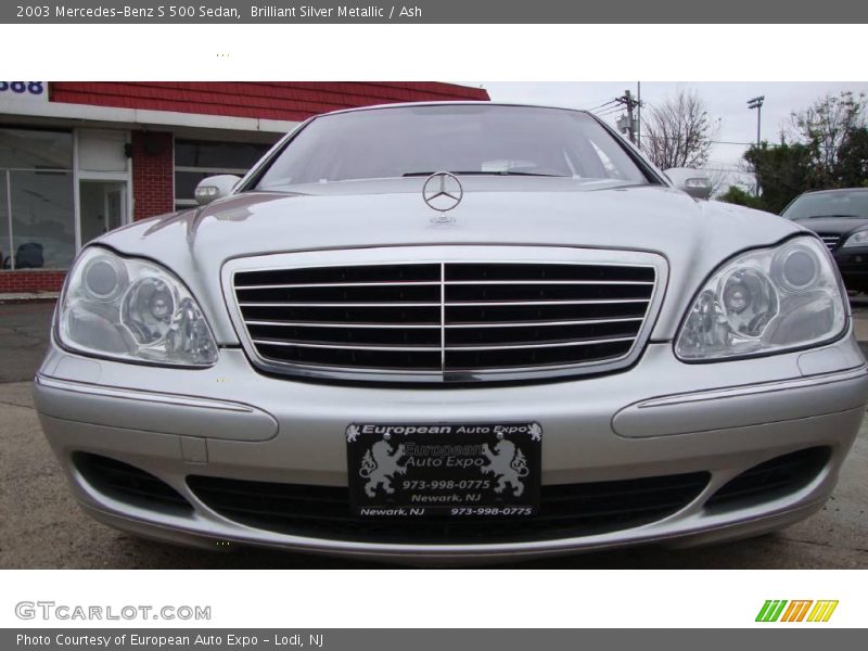 Brilliant Silver Metallic / Ash 2003 Mercedes-Benz S 500 Sedan