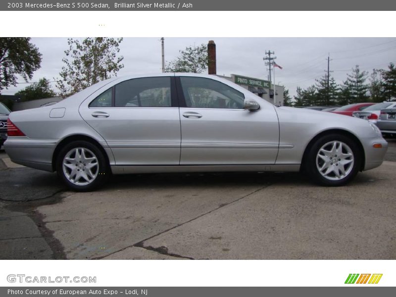 Brilliant Silver Metallic / Ash 2003 Mercedes-Benz S 500 Sedan