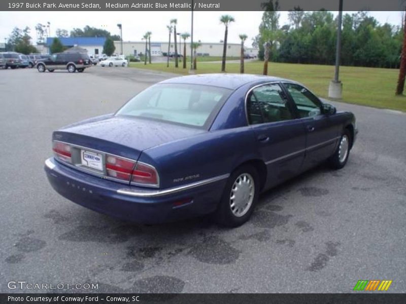 Medium Adriatic Blue Metallic / Neutral 1997 Buick Park Avenue Sedan