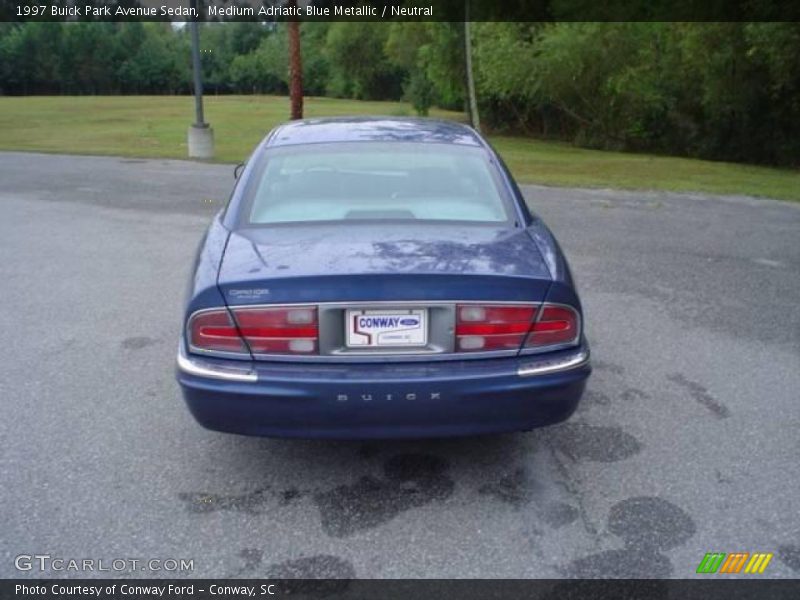 Medium Adriatic Blue Metallic / Neutral 1997 Buick Park Avenue Sedan