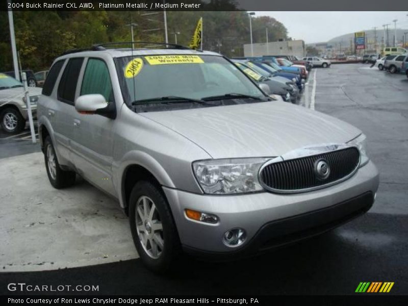 Platinum Metallic / Medium Pewter 2004 Buick Rainier CXL AWD