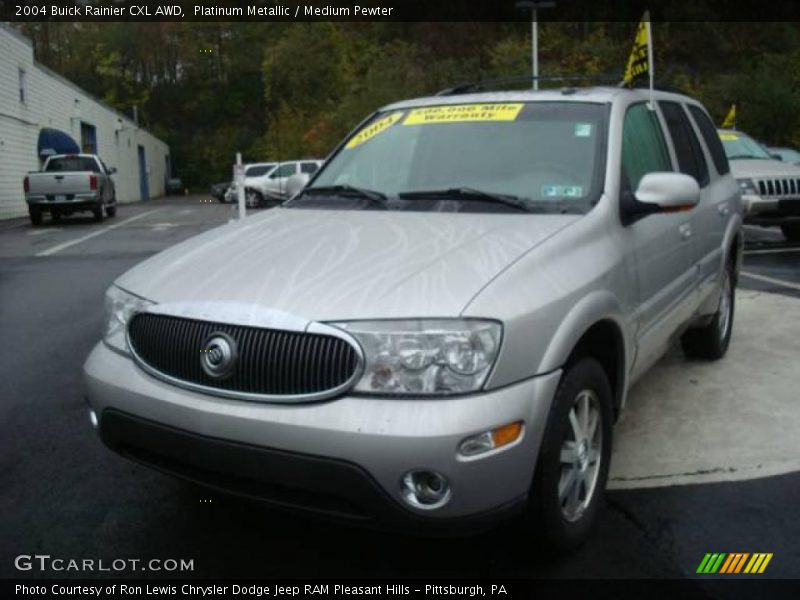 Platinum Metallic / Medium Pewter 2004 Buick Rainier CXL AWD