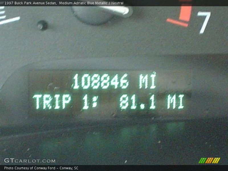 Medium Adriatic Blue Metallic / Neutral 1997 Buick Park Avenue Sedan