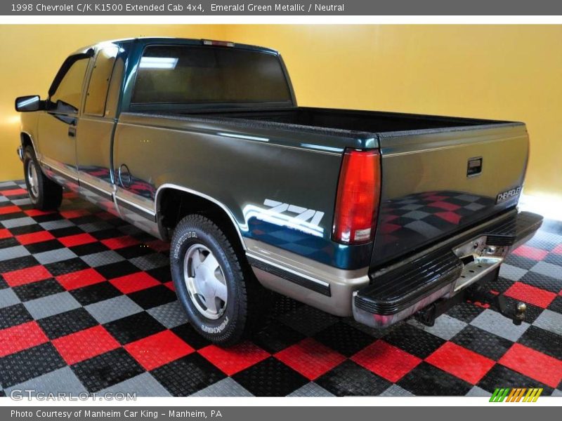 Emerald Green Metallic / Neutral 1998 Chevrolet C/K K1500 Extended Cab 4x4