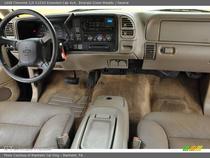 Emerald Green Metallic / Neutral 1998 Chevrolet C/K K1500 Extended Cab 4x4