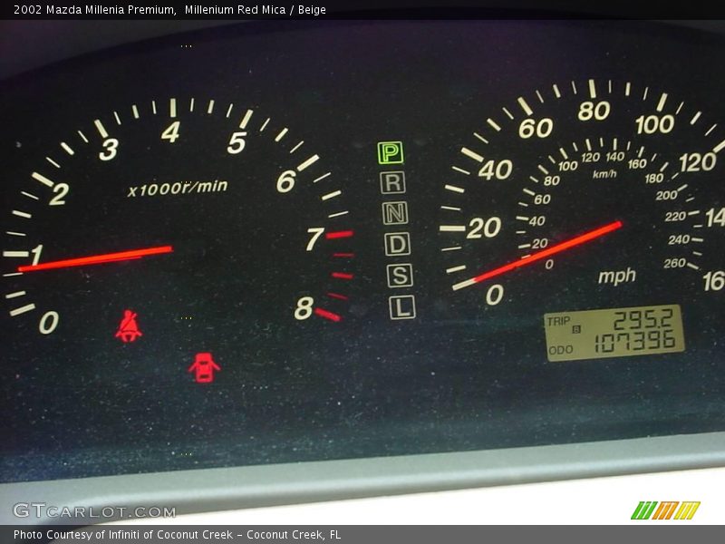 Millenium Red Mica / Beige 2002 Mazda Millenia Premium