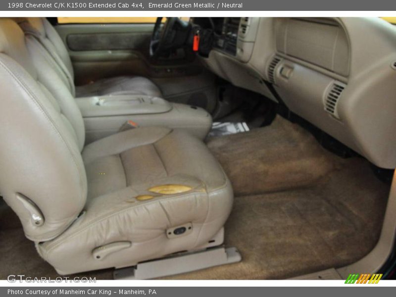 Emerald Green Metallic / Neutral 1998 Chevrolet C/K K1500 Extended Cab 4x4