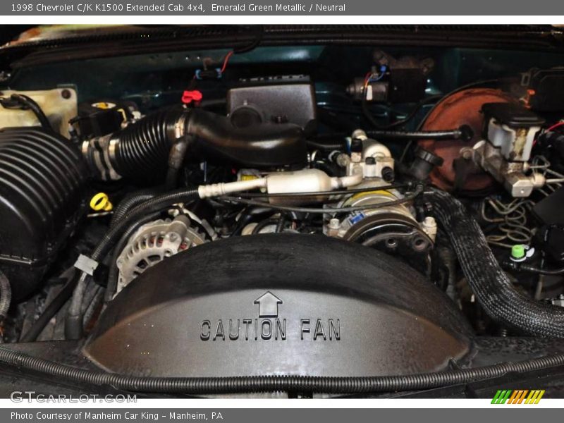 Emerald Green Metallic / Neutral 1998 Chevrolet C/K K1500 Extended Cab 4x4