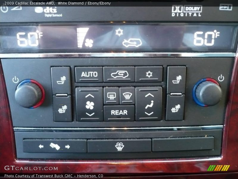 White Diamond / Ebony/Ebony 2009 Cadillac Escalade AWD