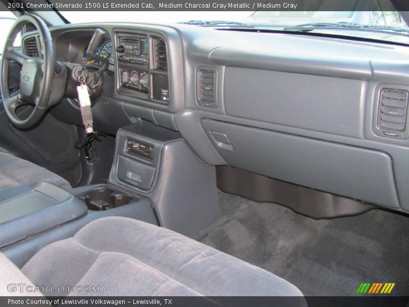 Medium Charcoal Gray Metallic / Medium Gray 2001 Chevrolet Silverado 1500 LS Extended Cab