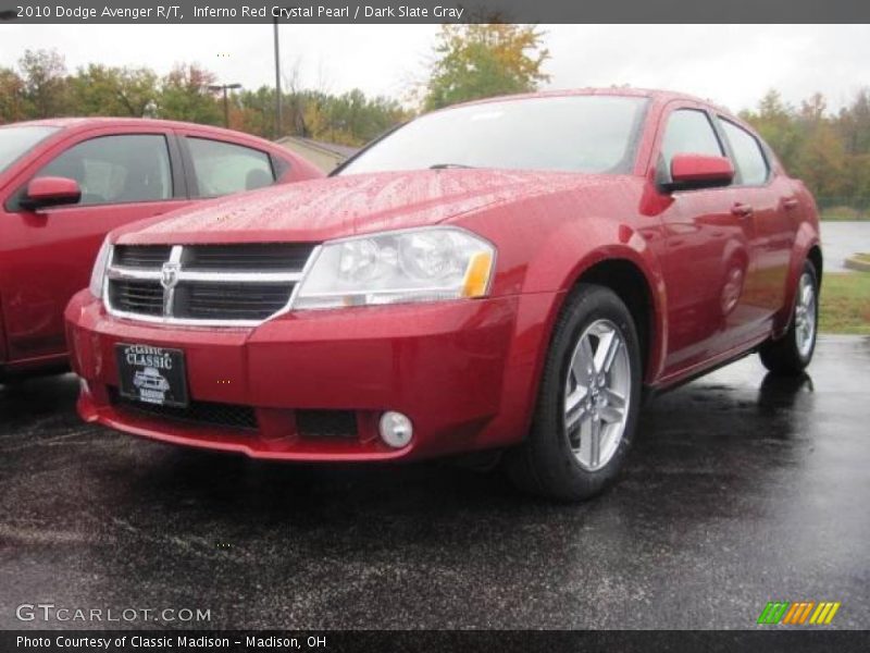 Inferno Red Crystal Pearl / Dark Slate Gray 2010 Dodge Avenger R/T