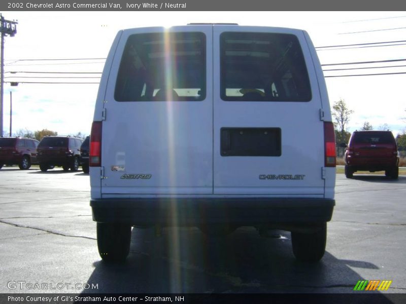 Ivory White / Neutral 2002 Chevrolet Astro Commercial Van