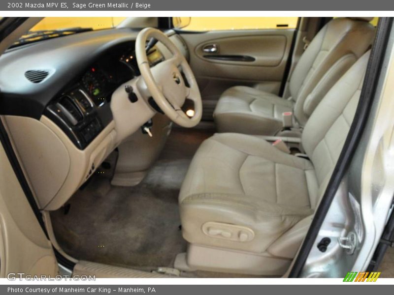 Sage Green Metallic / Beige 2002 Mazda MPV ES