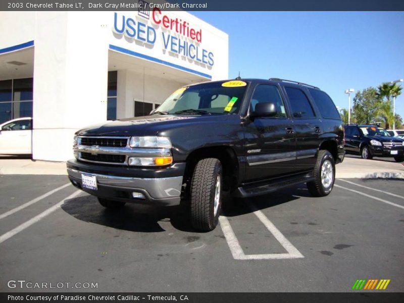 Dark Gray Metallic / Gray/Dark Charcoal 2003 Chevrolet Tahoe LT