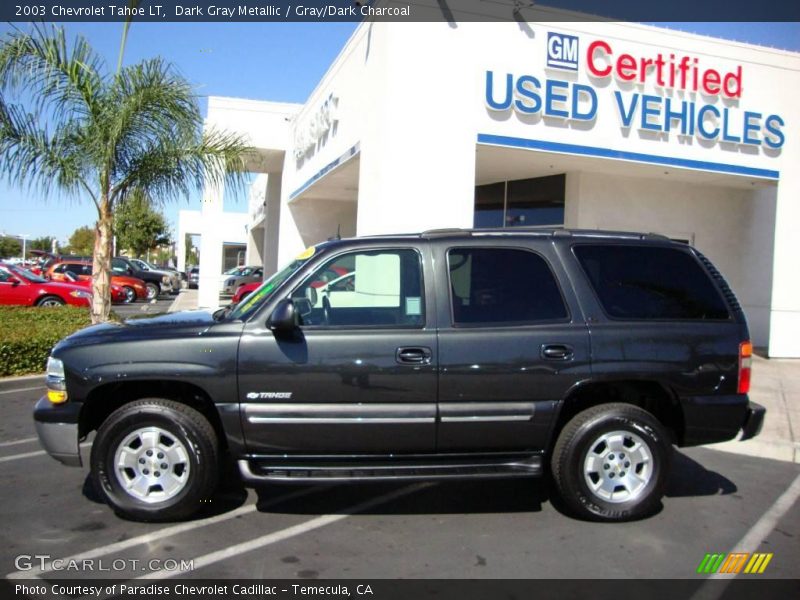 Dark Gray Metallic / Gray/Dark Charcoal 2003 Chevrolet Tahoe LT