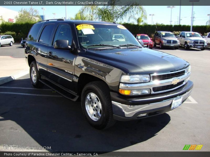 Dark Gray Metallic / Gray/Dark Charcoal 2003 Chevrolet Tahoe LT