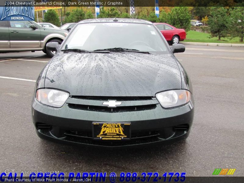Dark Green Metallic / Graphite 2004 Chevrolet Cavalier LS Coupe