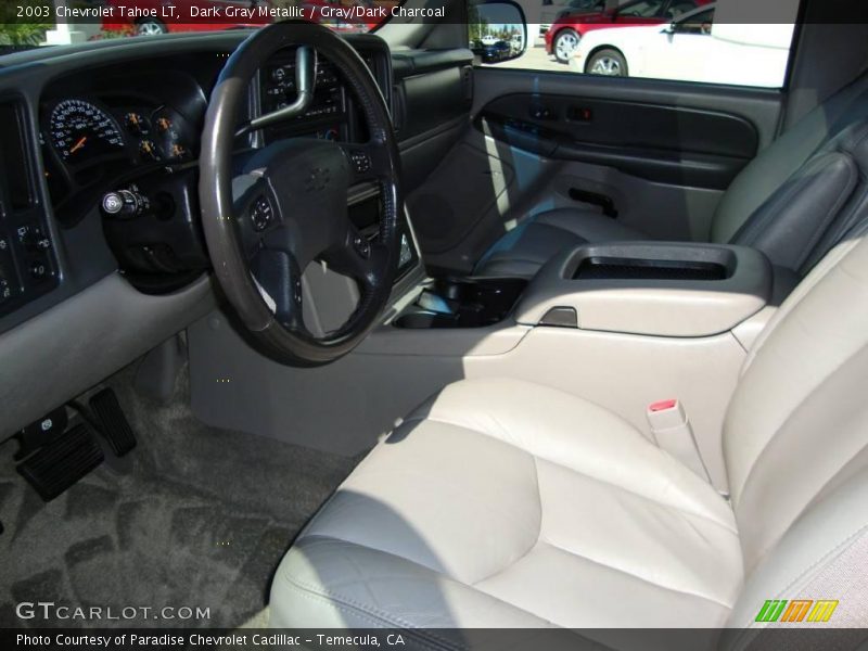 Dark Gray Metallic / Gray/Dark Charcoal 2003 Chevrolet Tahoe LT