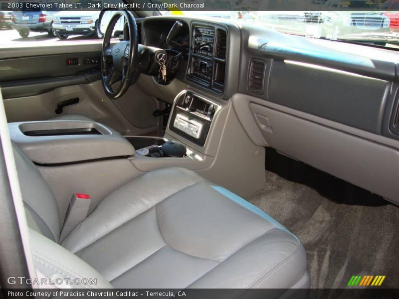 Dark Gray Metallic / Gray/Dark Charcoal 2003 Chevrolet Tahoe LT