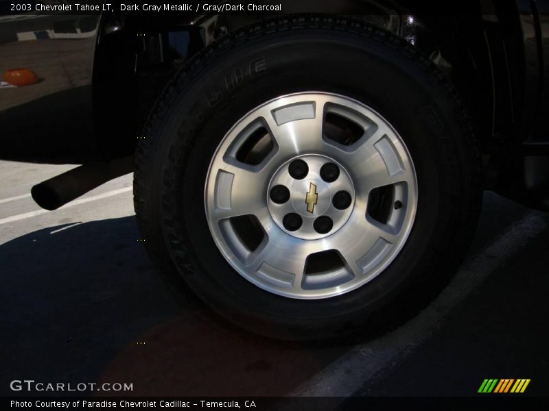 Dark Gray Metallic / Gray/Dark Charcoal 2003 Chevrolet Tahoe LT
