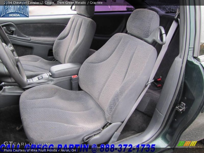 Dark Green Metallic / Graphite 2004 Chevrolet Cavalier LS Coupe