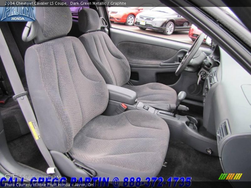 Dark Green Metallic / Graphite 2004 Chevrolet Cavalier LS Coupe