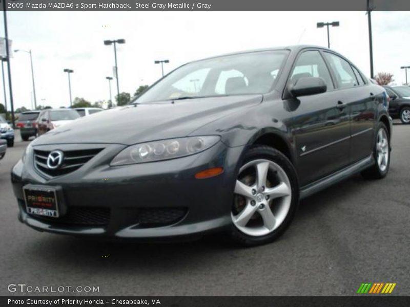 Steel Gray Metallic / Gray 2005 Mazda MAZDA6 s Sport Hatchback
