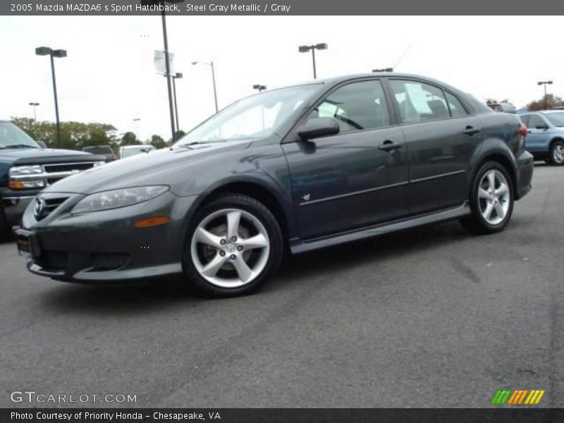 Steel Gray Metallic / Gray 2005 Mazda MAZDA6 s Sport Hatchback