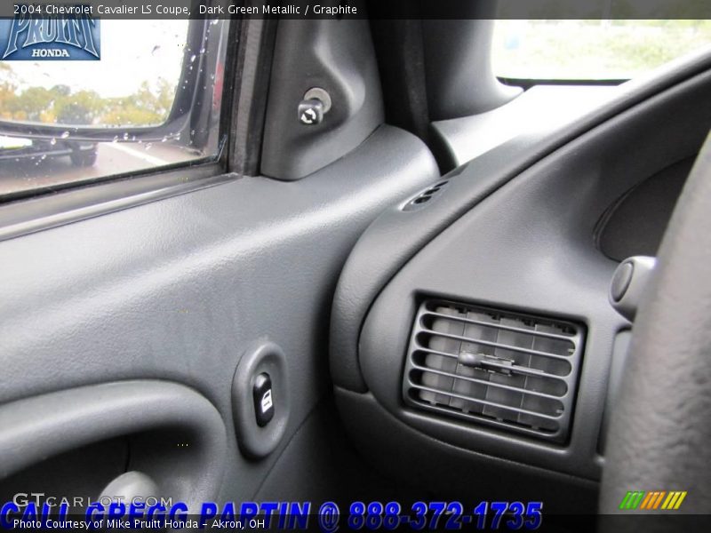 Dark Green Metallic / Graphite 2004 Chevrolet Cavalier LS Coupe