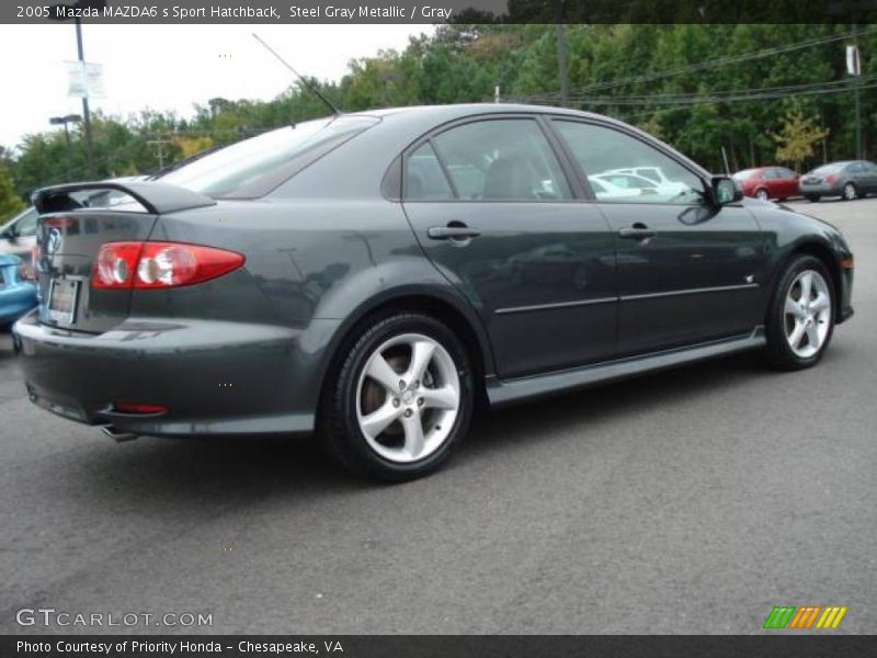 Steel Gray Metallic / Gray 2005 Mazda MAZDA6 s Sport Hatchback