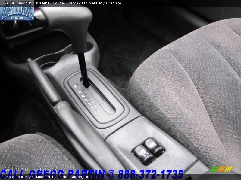 Dark Green Metallic / Graphite 2004 Chevrolet Cavalier LS Coupe