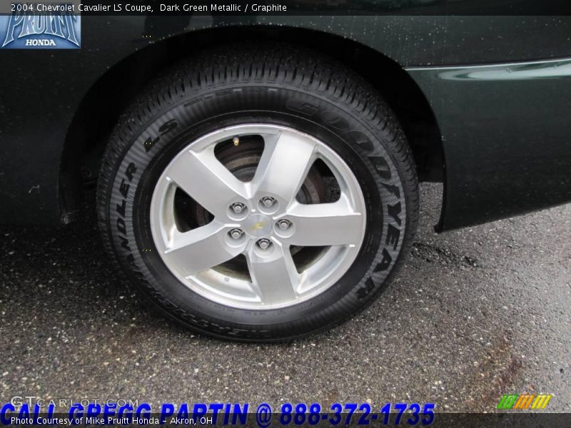 Dark Green Metallic / Graphite 2004 Chevrolet Cavalier LS Coupe