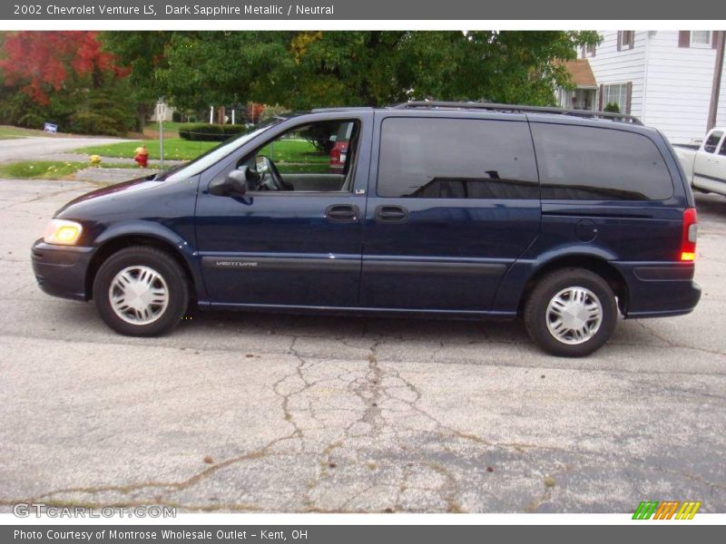 Dark Sapphire Metallic / Neutral 2002 Chevrolet Venture LS