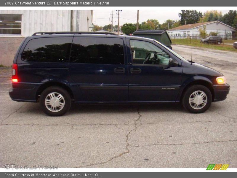 Dark Sapphire Metallic / Neutral 2002 Chevrolet Venture LS