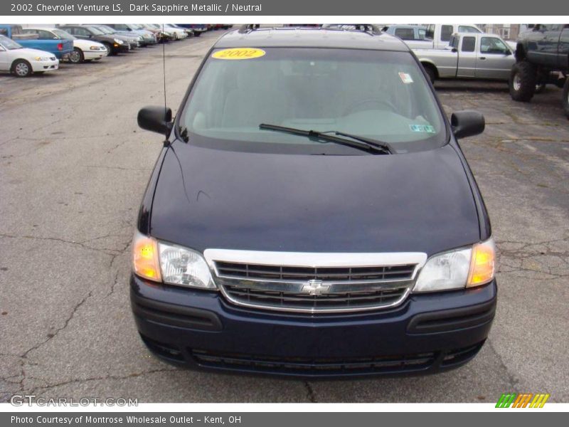 Dark Sapphire Metallic / Neutral 2002 Chevrolet Venture LS