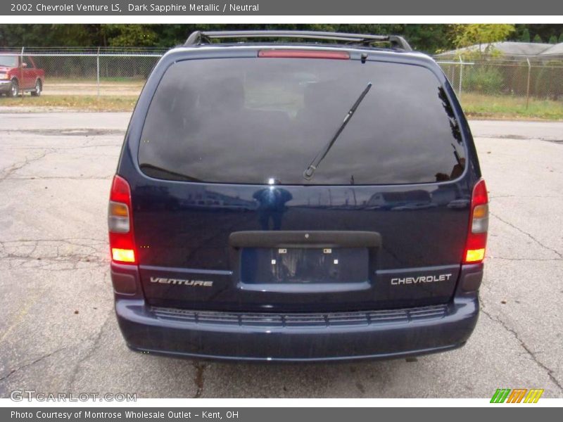 Dark Sapphire Metallic / Neutral 2002 Chevrolet Venture LS