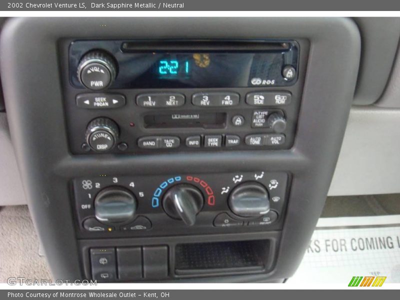Dark Sapphire Metallic / Neutral 2002 Chevrolet Venture LS