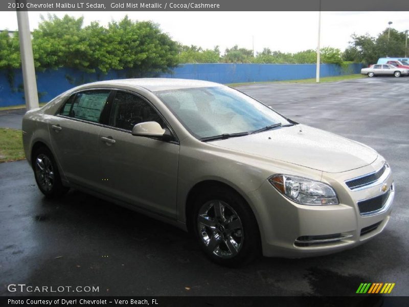 Gold Mist Metallic / Cocoa/Cashmere 2010 Chevrolet Malibu LT Sedan